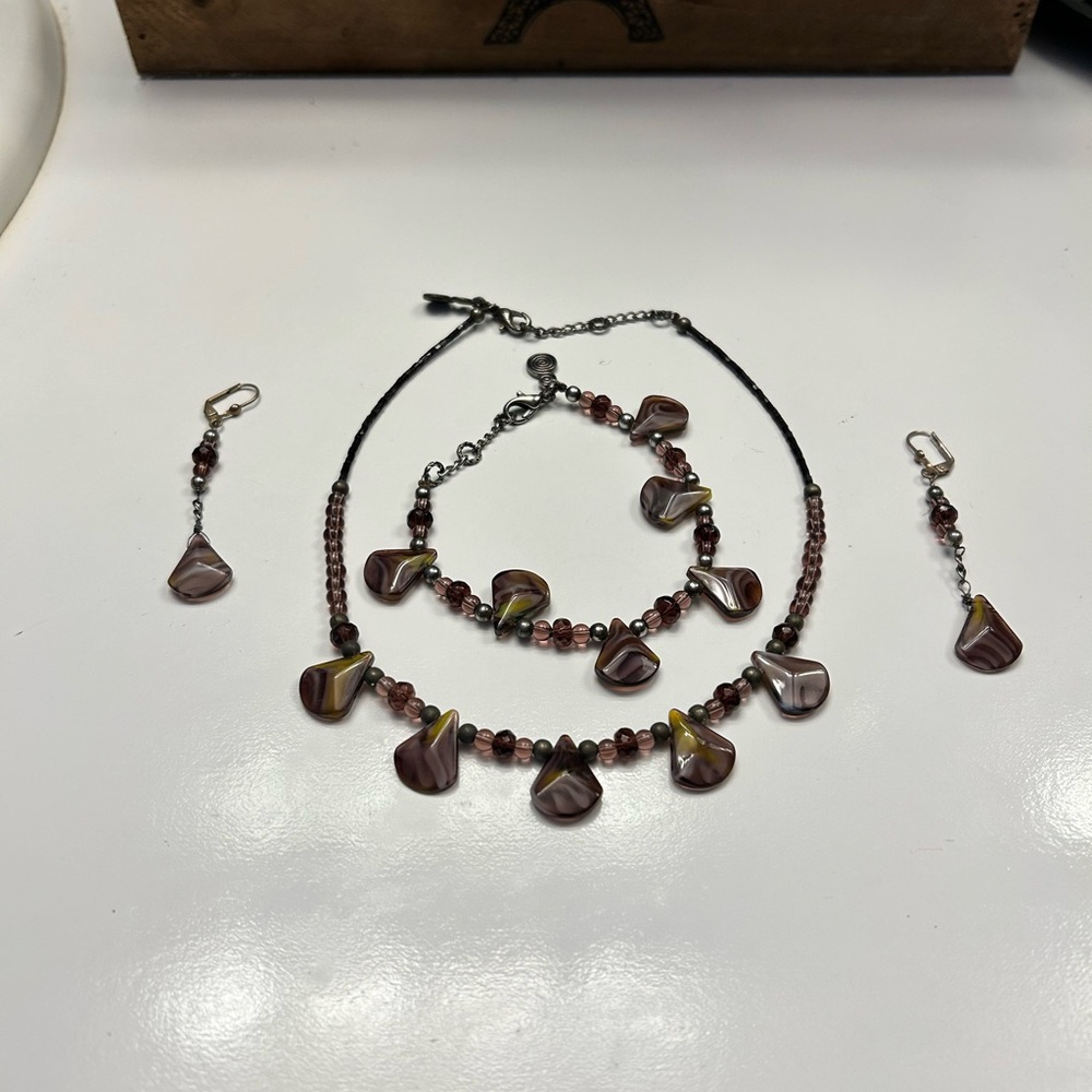 Purple Jewelry Set
